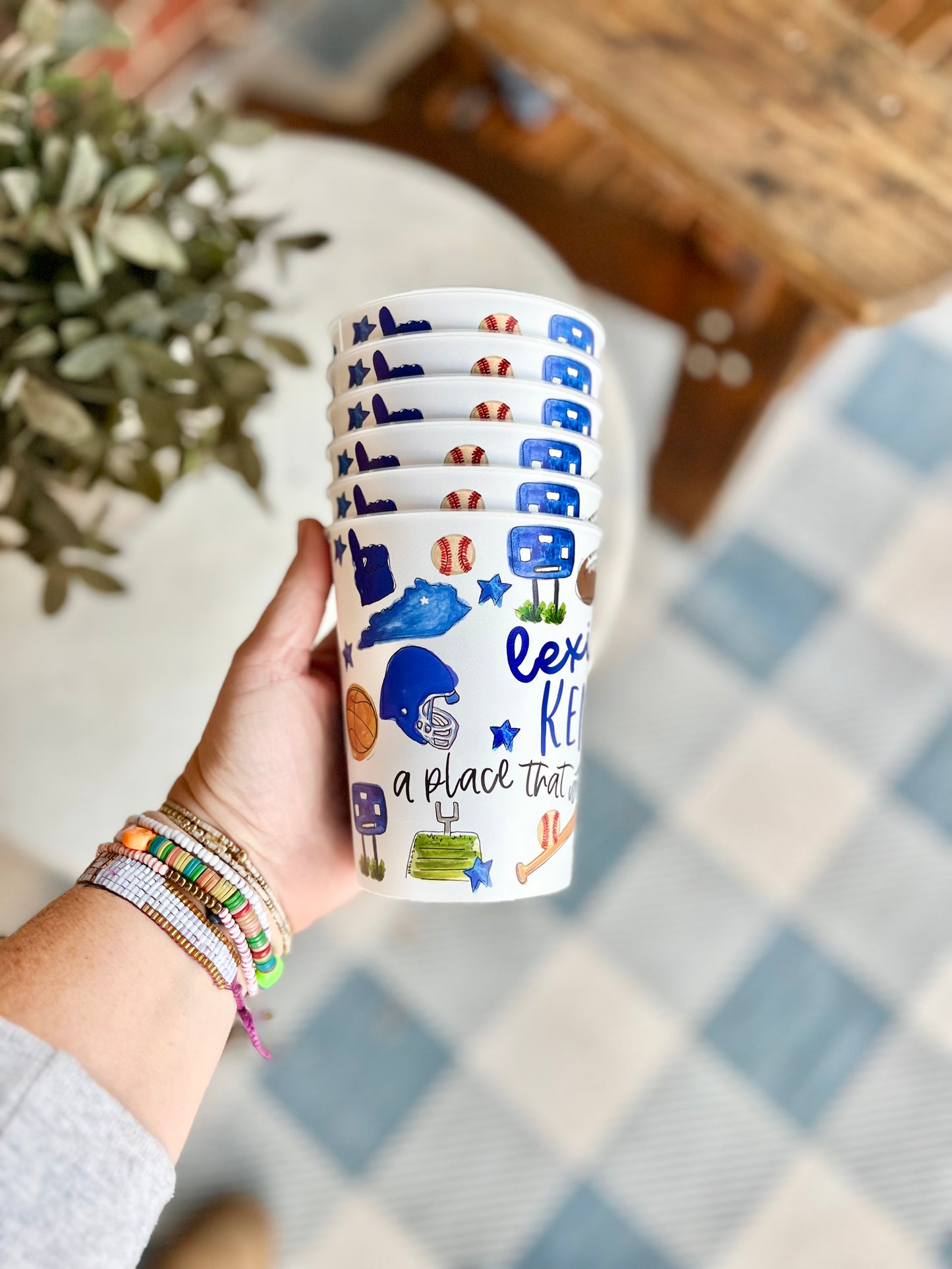 Lexington, KY Multi Sport Collage Reusable Cups