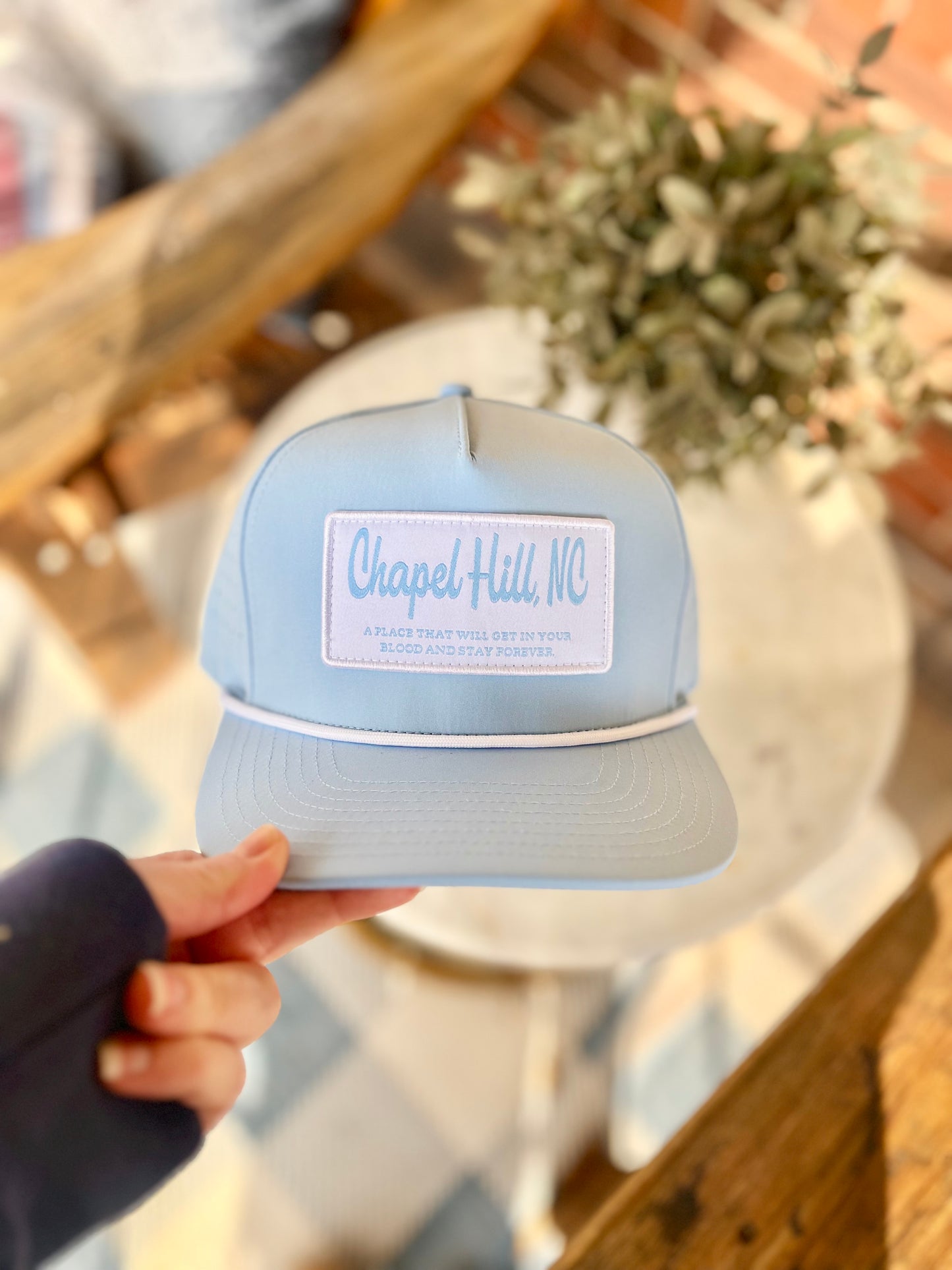 Chapel Hill, NC Patch Hat with Rope