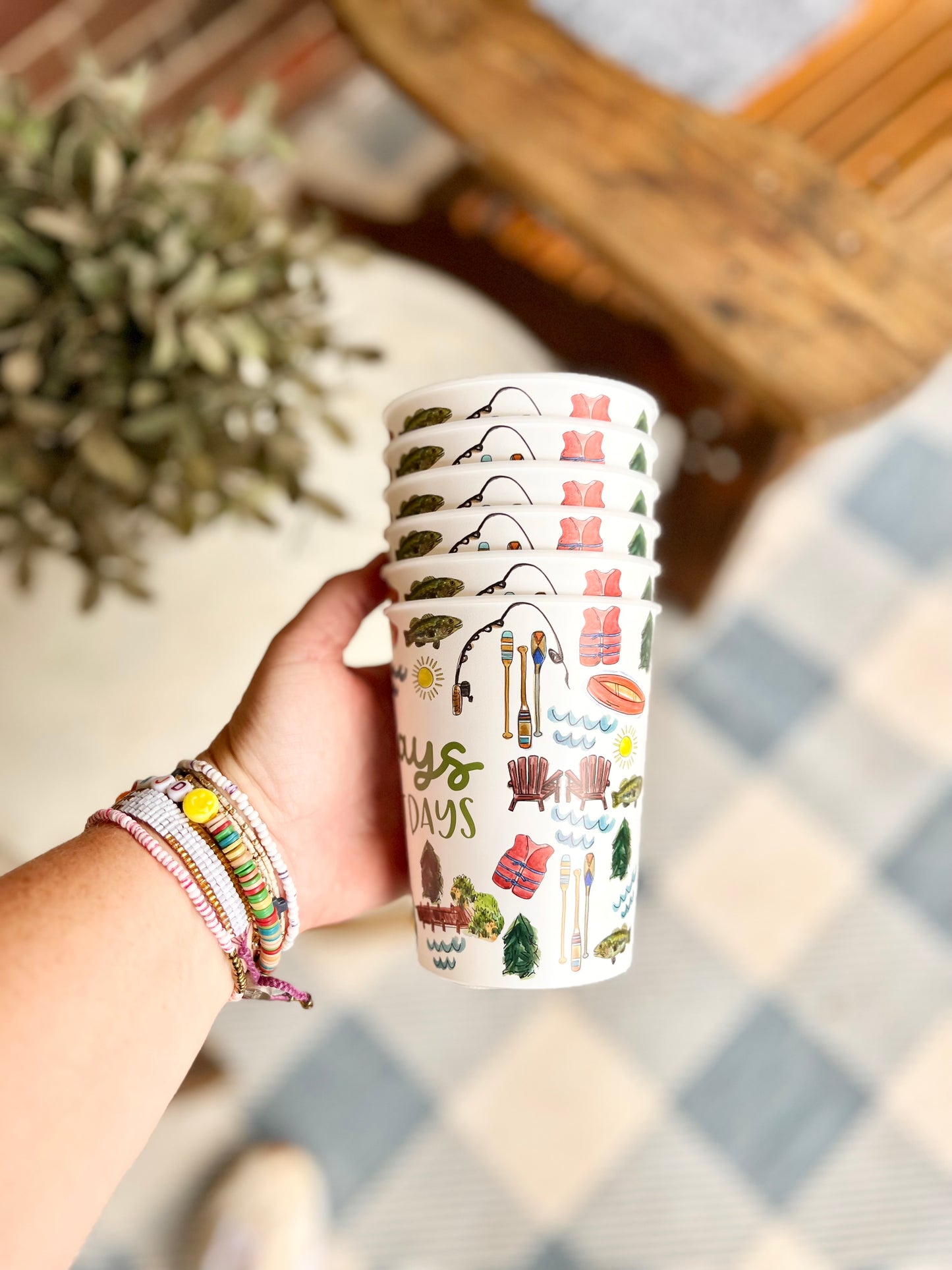 Collage Style Lake Reusable Cups-NEW!