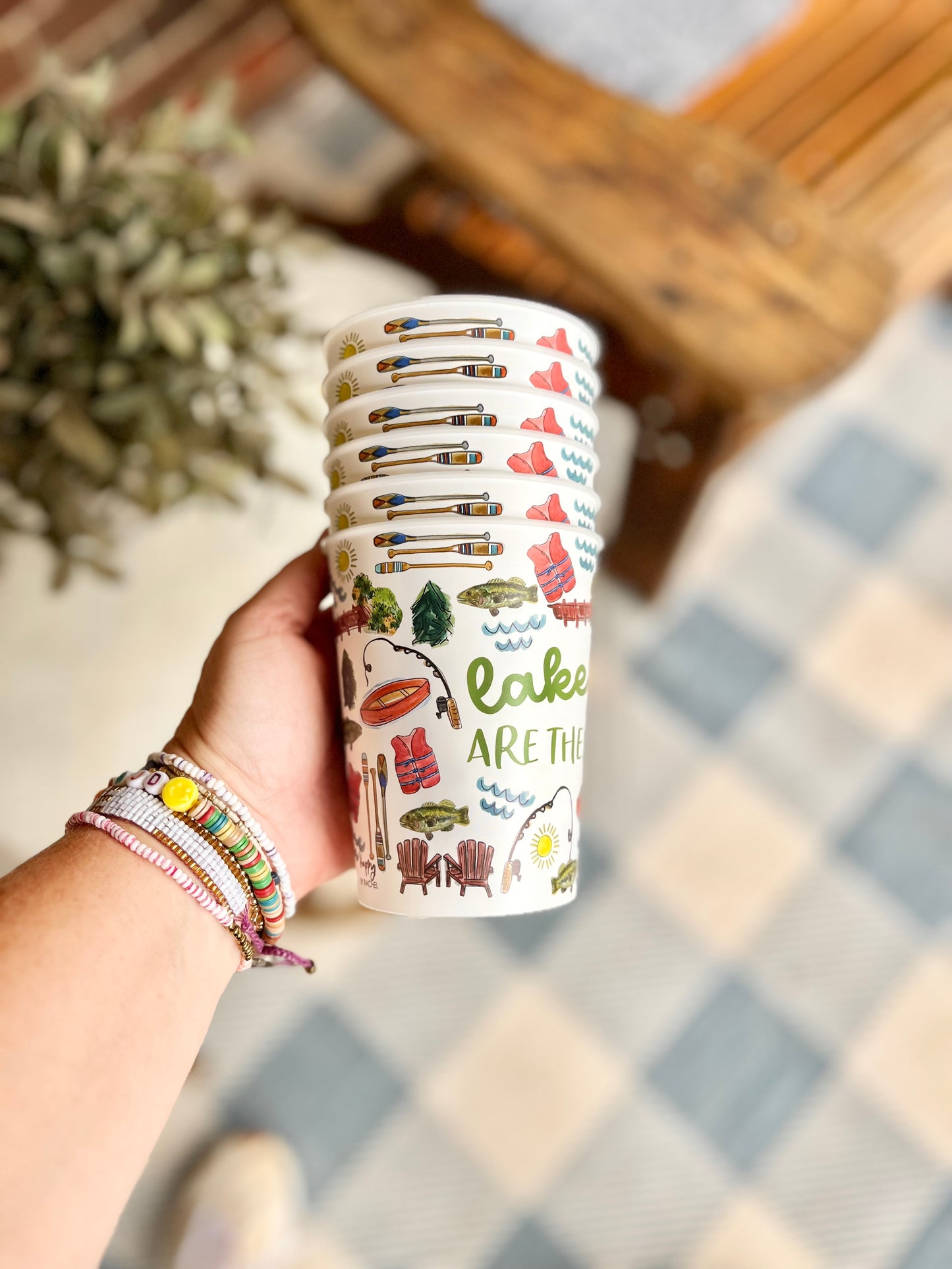 Collage Style Lake Reusable Cups-NEW!