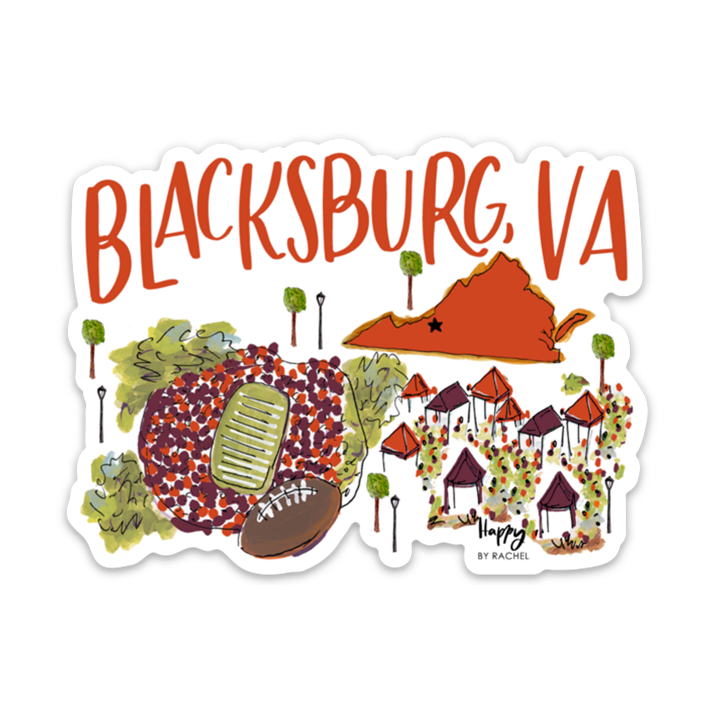 Blacksburg, VA Sticker