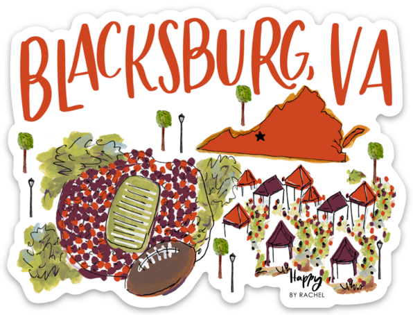 Blacksburg, VA Sticker
