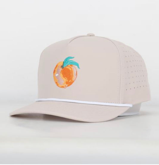 Khaki Georgia Peach Hat with Rope