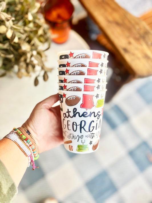 Athens, Ga Multi Sport Reusable Party Cups