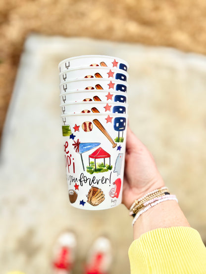 Oxford, MS Multi Sport Collage Style Reusable Cups