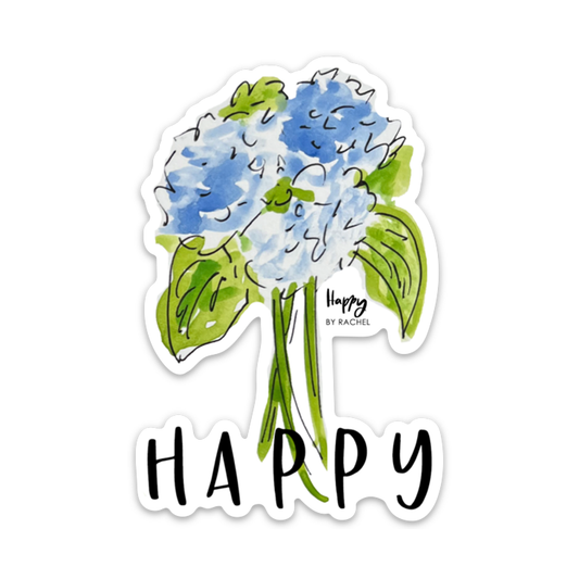 HAPPY FLOWER Hydrangea Sticker