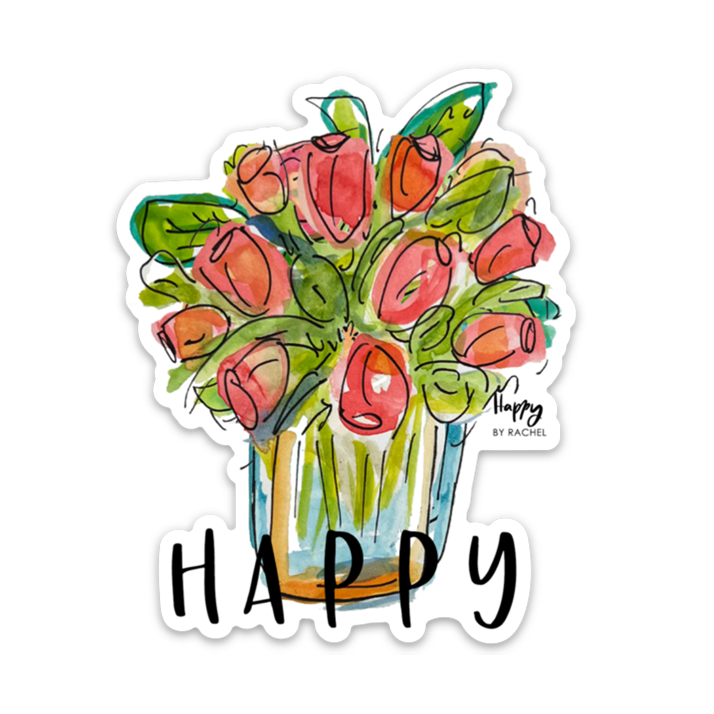 HAPPY FLOWER 3 Sticker