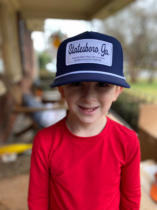 Youth Statesboro, GA Patch Hat with Rope