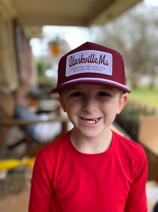 Youth Starkville, MS Patch Hat with Rope