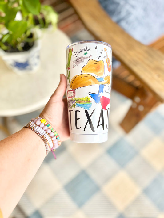 State of Texas Tumbler, 20 oz