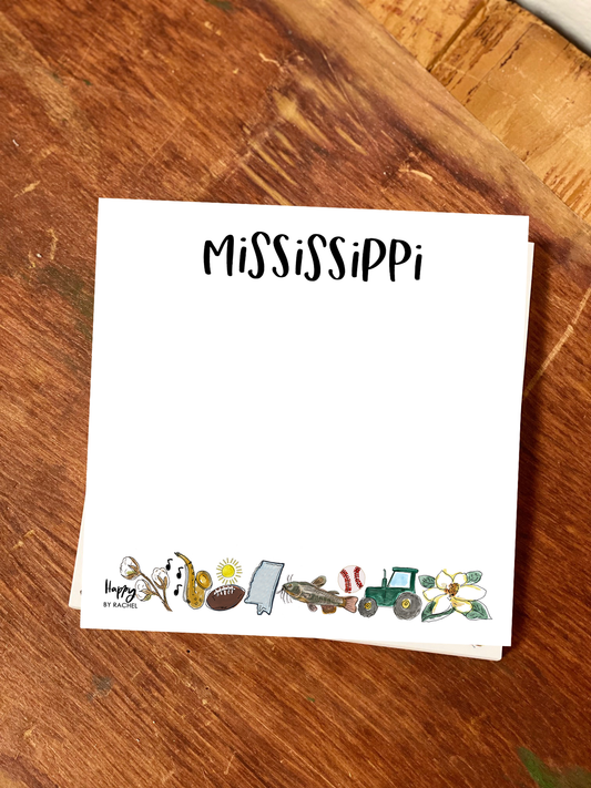 State of Mississippi Chunky Notepad-Stationary 100 page