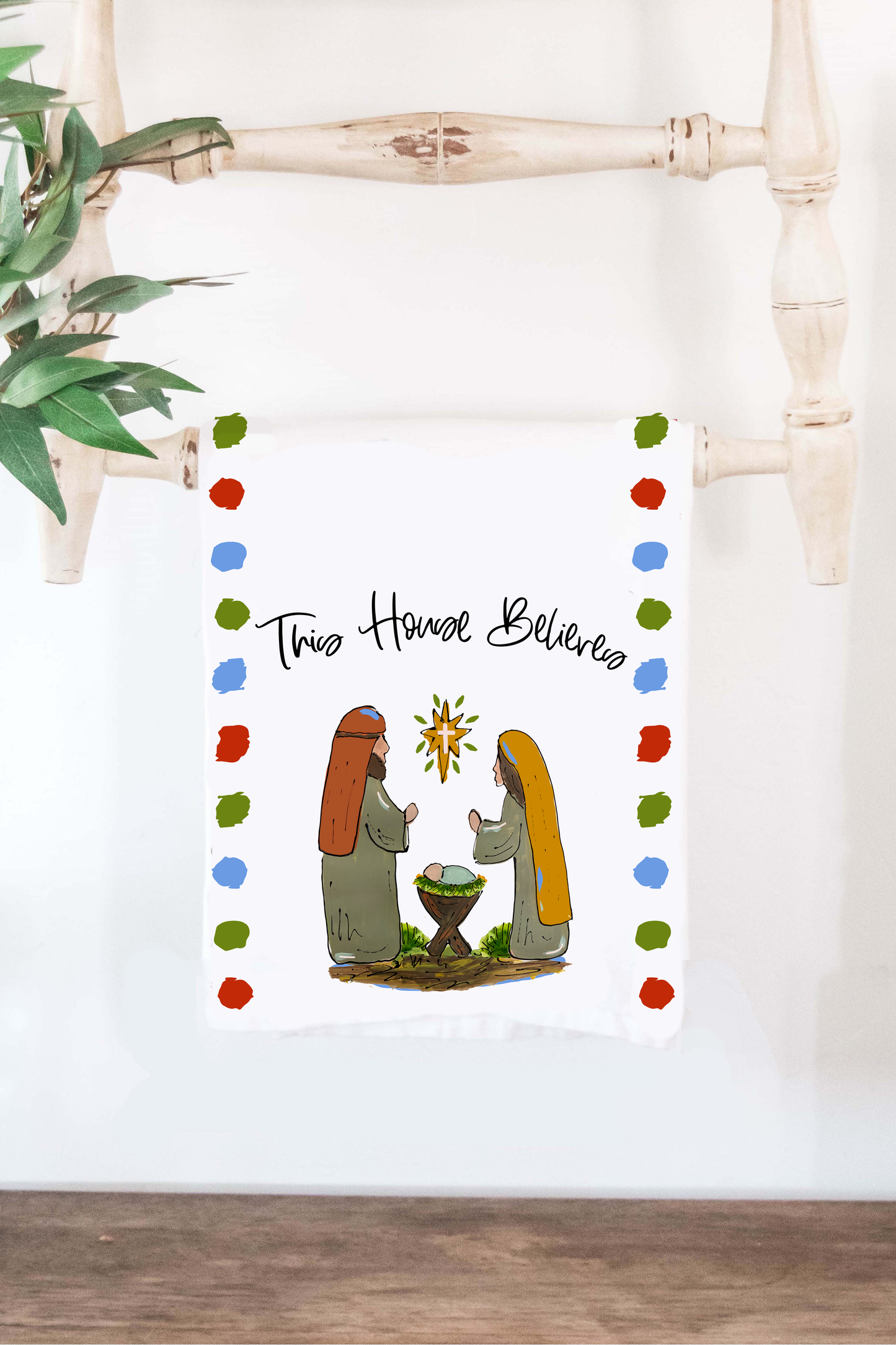 This House Believes Artwork Christmas Holiday Towel