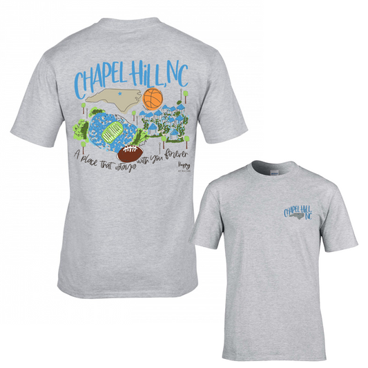 Chapel Hill, NC College Town Gameday T Shirt