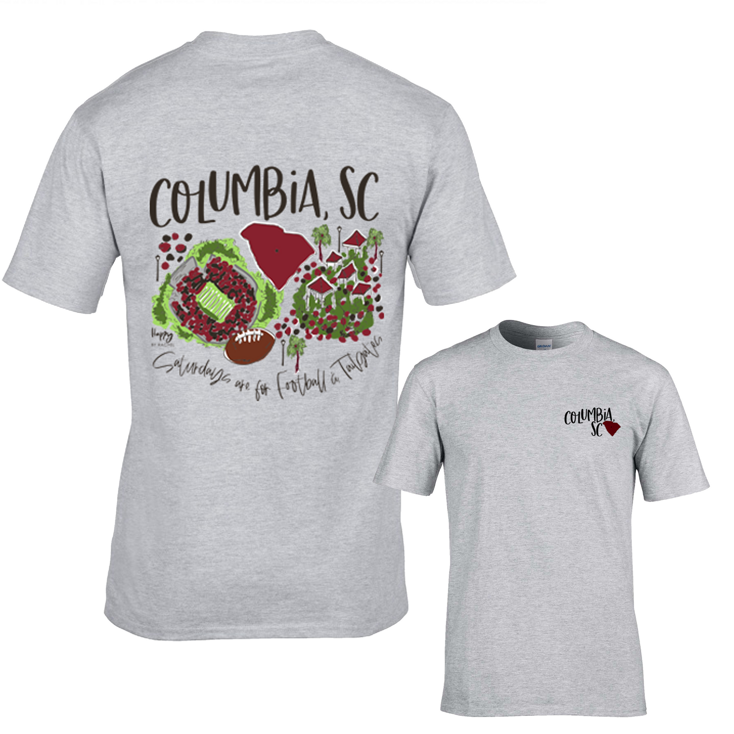 Columbia, SC College Town Gameday T Shirt