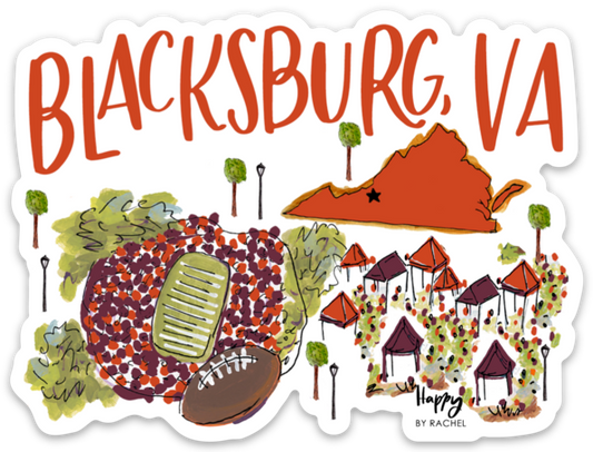 Blacksburg, VA Sticker