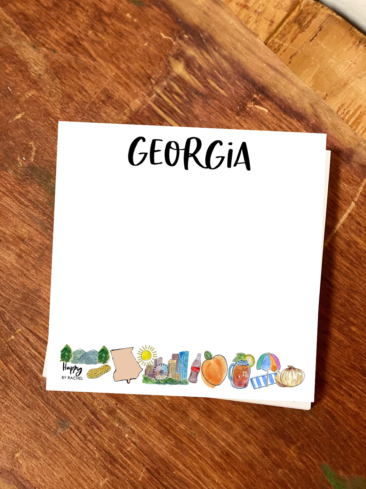 State of Georgia Chunky Notepad-Stationary 100 page