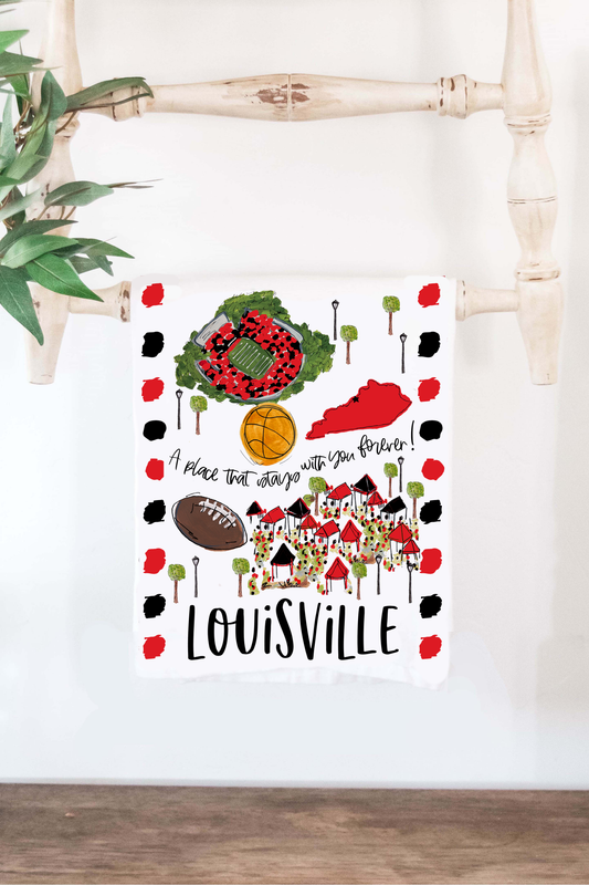 Louisville, KY Tea Towel