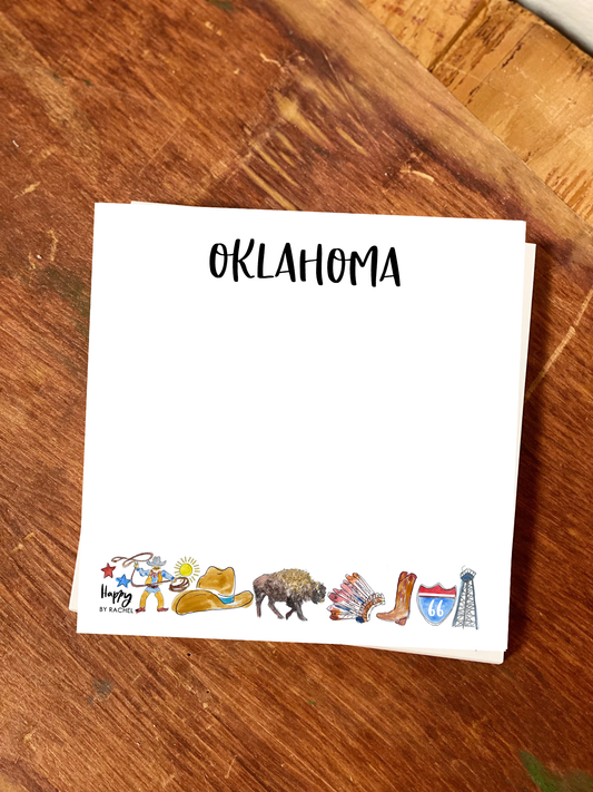 State of Oklahoma Chunky Notepad-Stationary 100 page