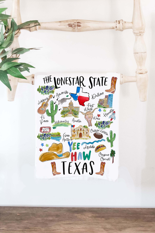 The State of Texas Tea Towel