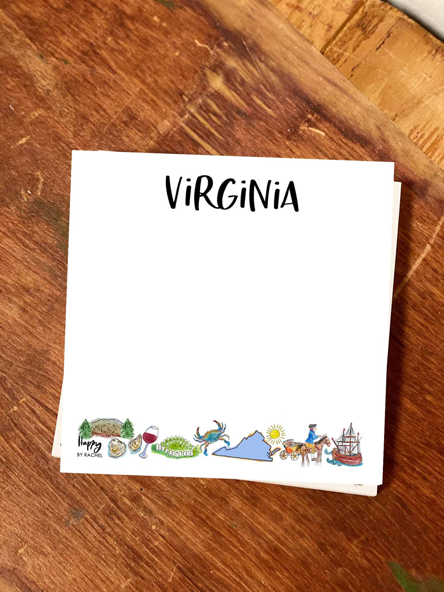 State of Virginia Chunky Notepad-Stationary 100 page