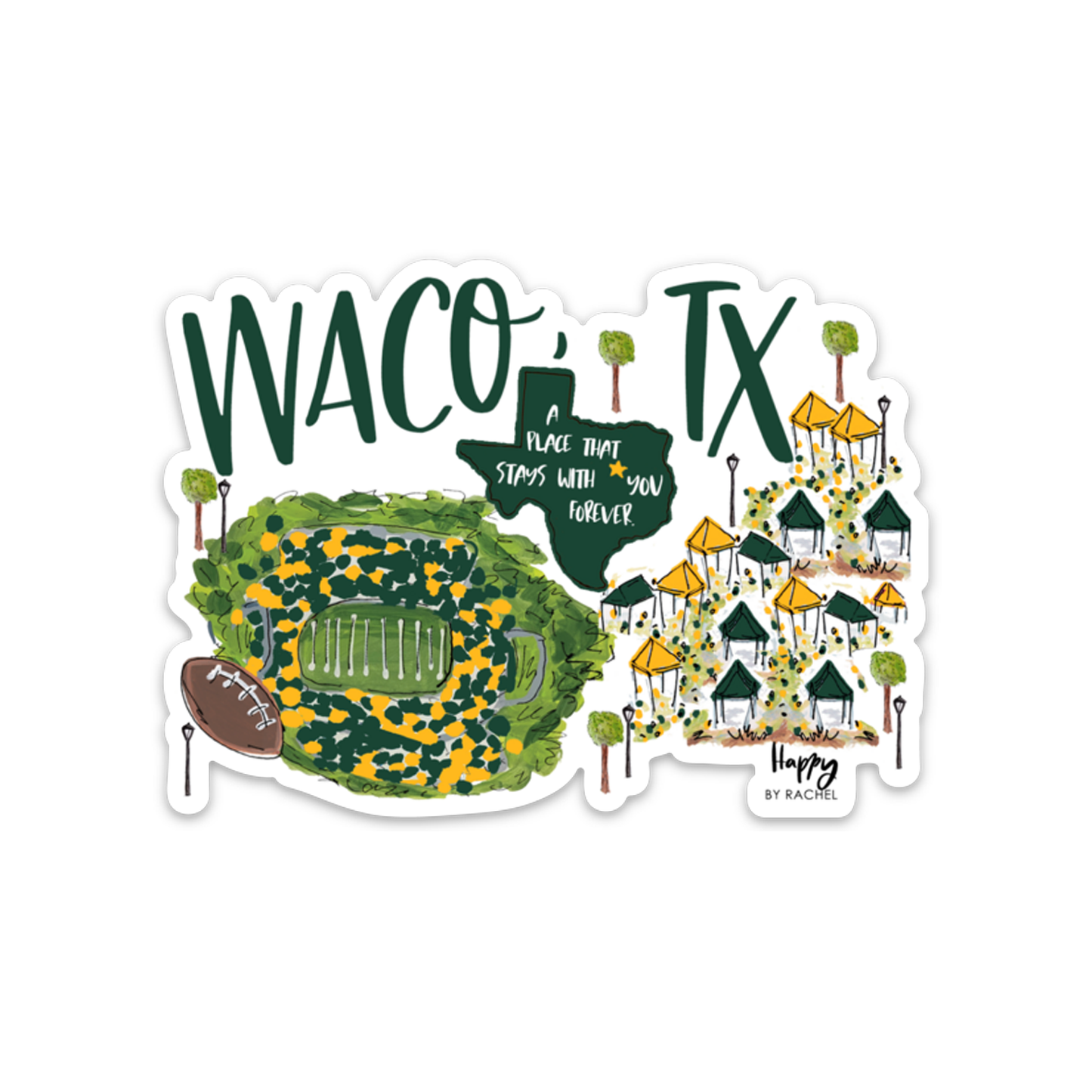 Waco, TX Sticker