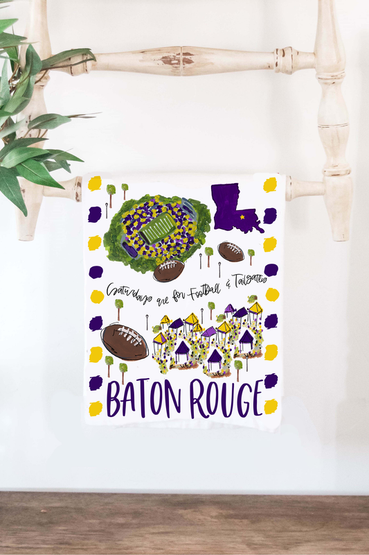 Baton Rouge, LA Tea Towel