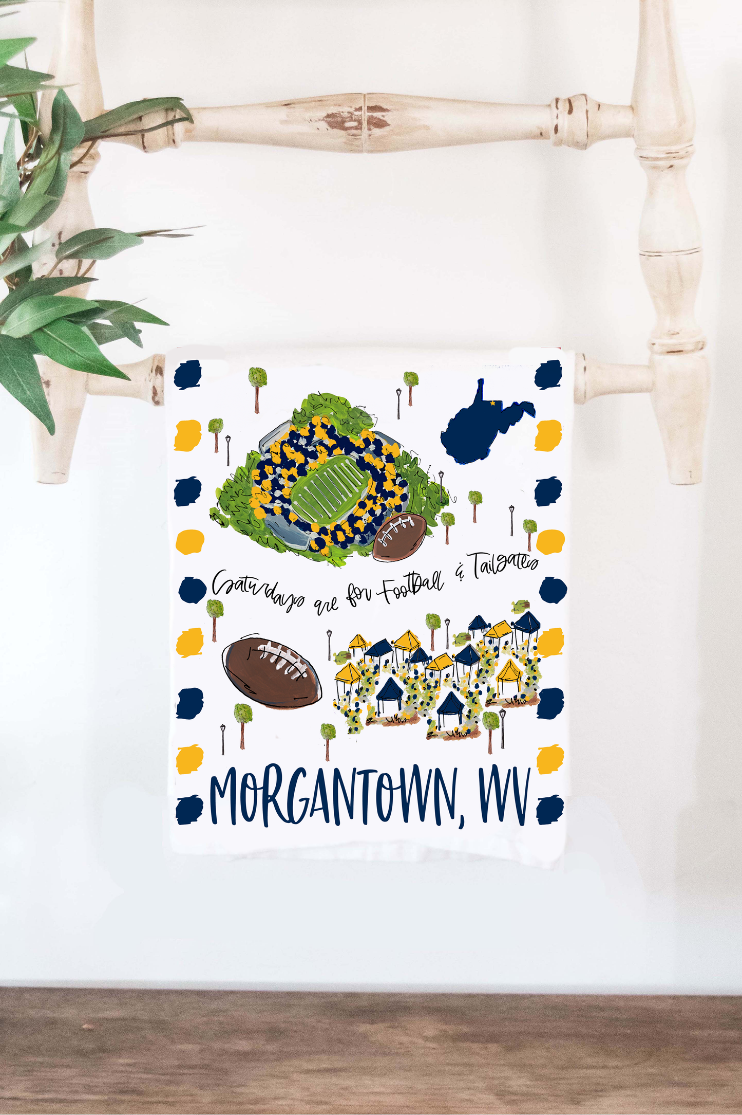 Morgantown Tea Towel