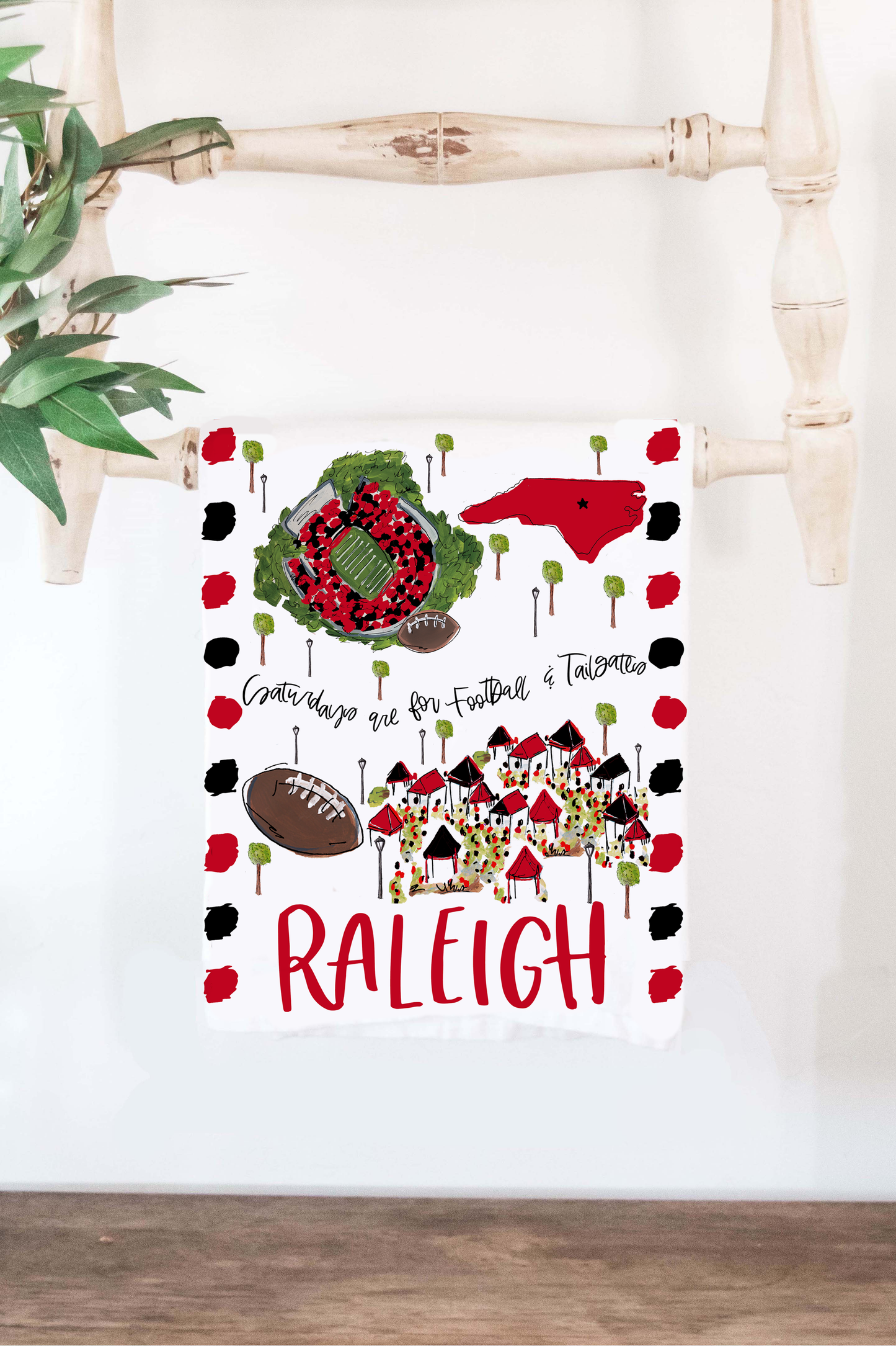 Raleigh, NC Tea Towel