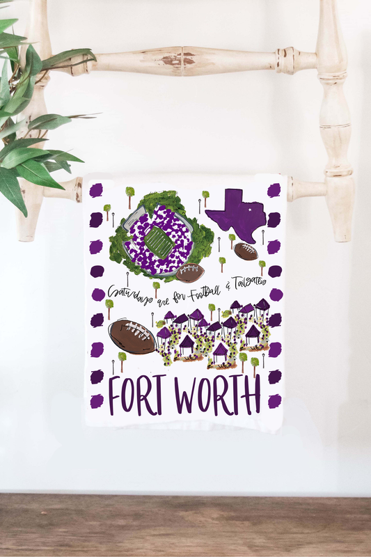 Fort Worth, TX Tea Towel